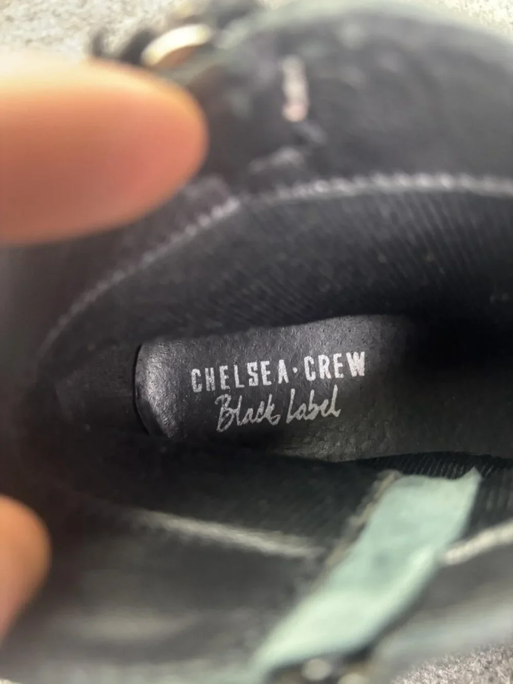 Chelsea Crew Black Label Boots‎ Womens Size 8.5 Black Leather Ankle Zip Booties